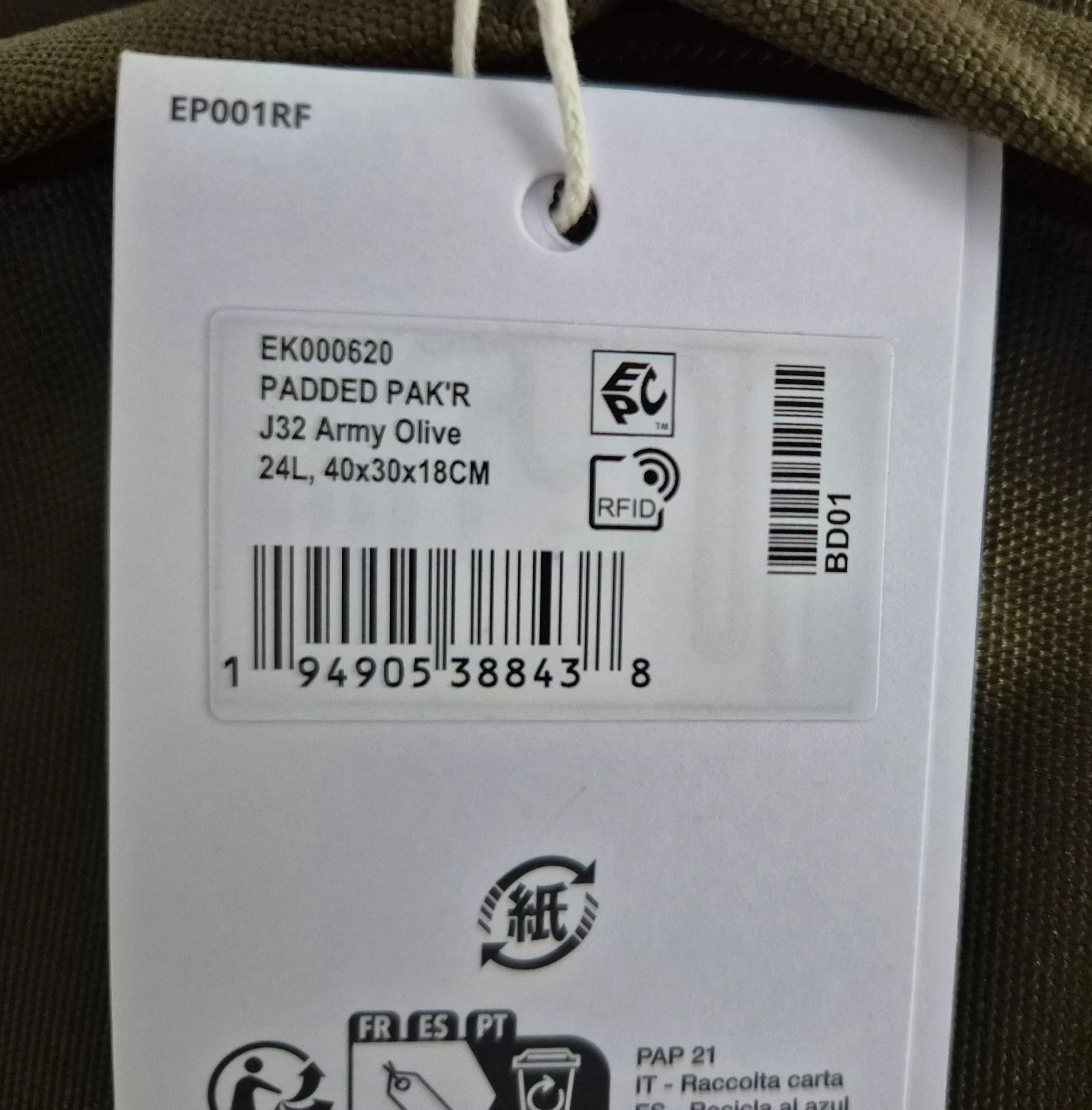 Eastpak padded pak'r 24L bag – photo 3